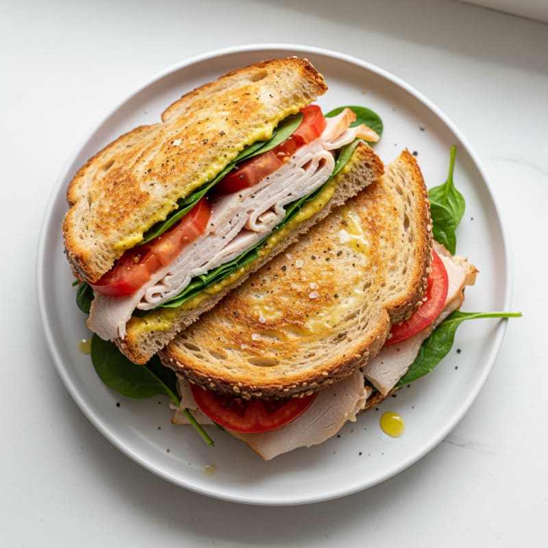 Golden Baked Turkey and Provolone Melts