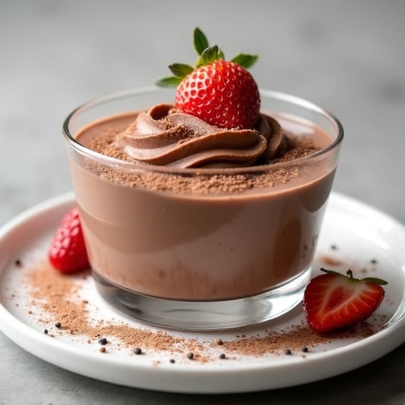 Silky Chocolate Protein Pudding with Greek Yogurt