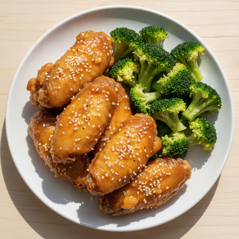 Honey-Garlic Glazed Chicken Wings