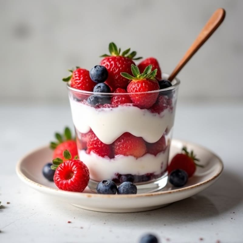 Creamy Greek Yogurt Protein Parfait with Mixed Berries