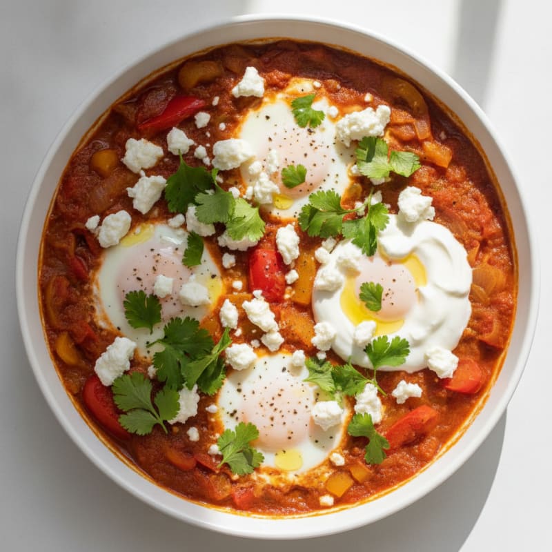 Authentic Shakshuka with Feta and Herbs