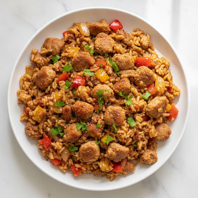 Savory Sausage and Rice Skillet