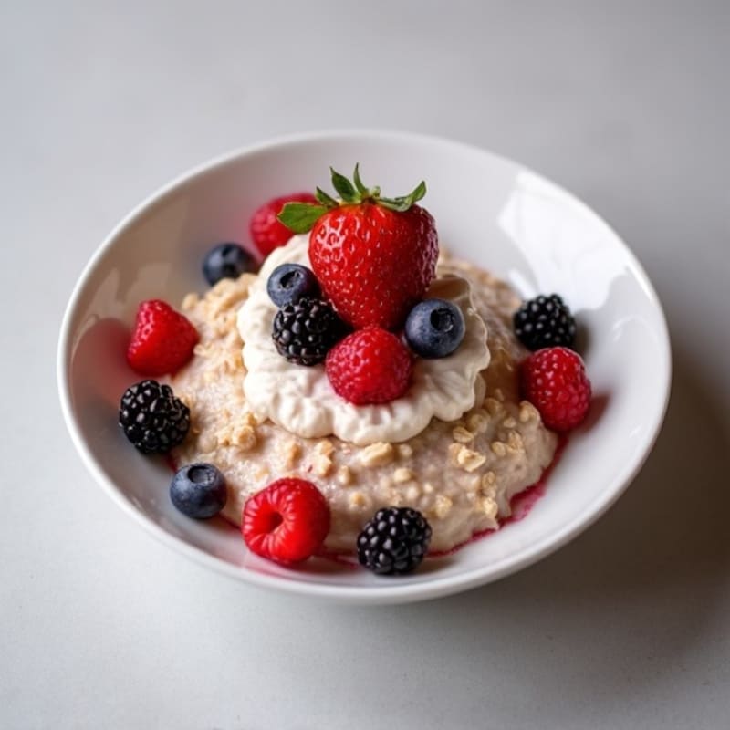 Protein-Packed Vanilla Berry Overnight Oats