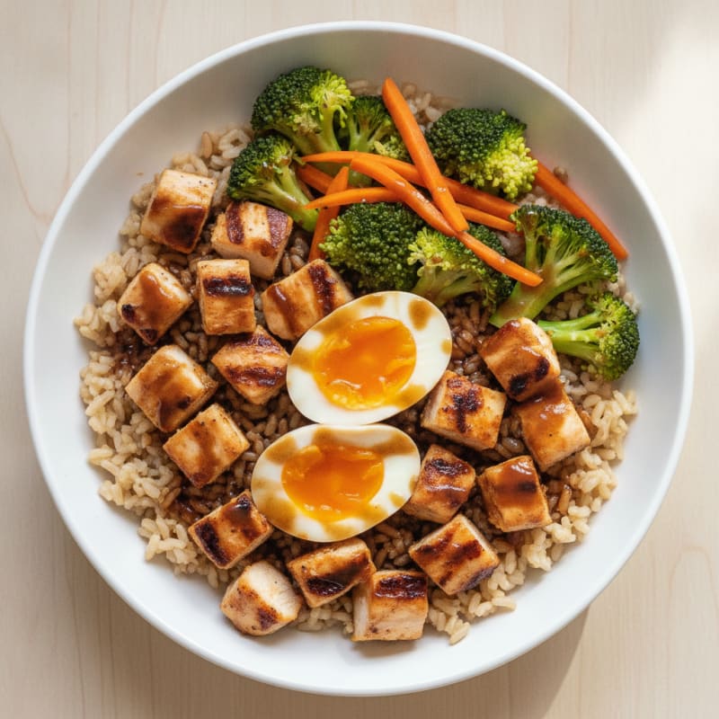 Grilled Chicken and Broccoli Rice Bowl