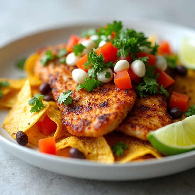 Sheet Pan Cilantro-Lime Chicken Nachos with Fresh Pico