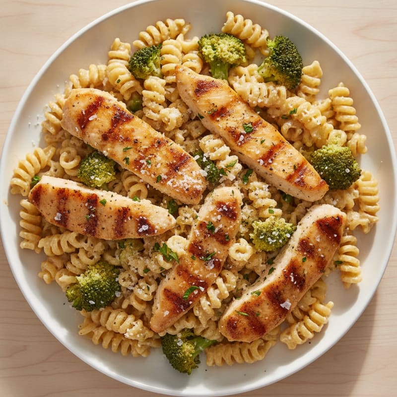 Garlic Parmesan Chicken Alfredo Pasta