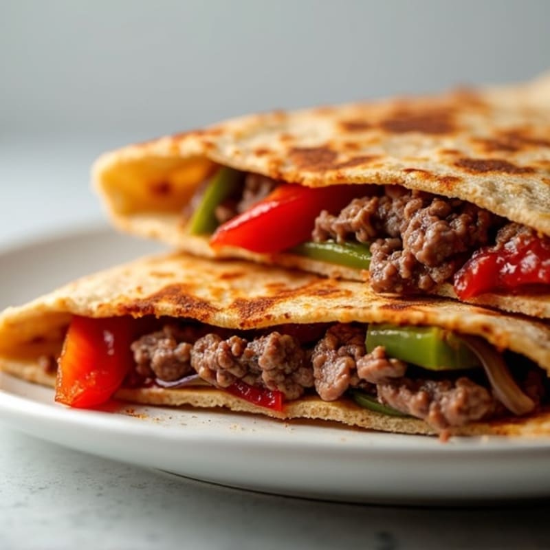 Lean Steak and Roasted Veggie Whole Wheat Quesadillas