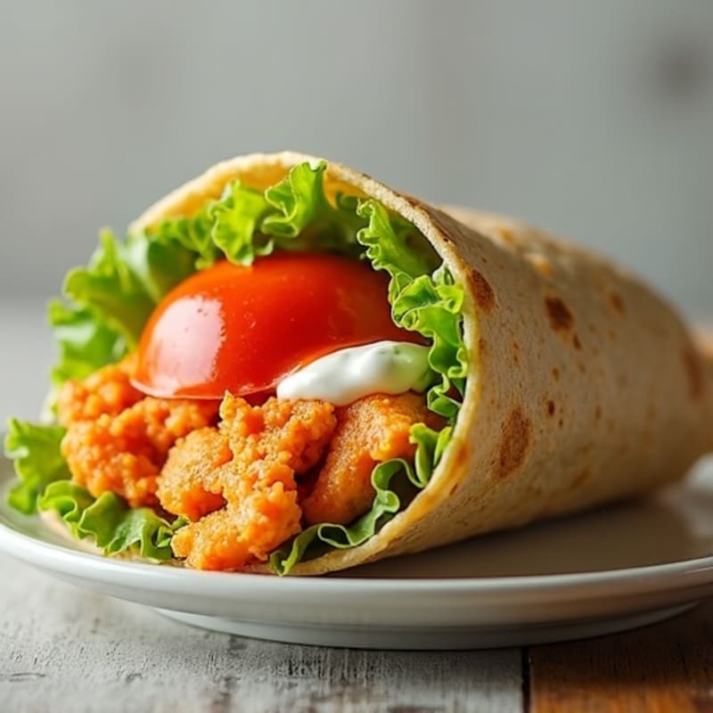 Crispy Buffalo Chicken Ranch Wrap