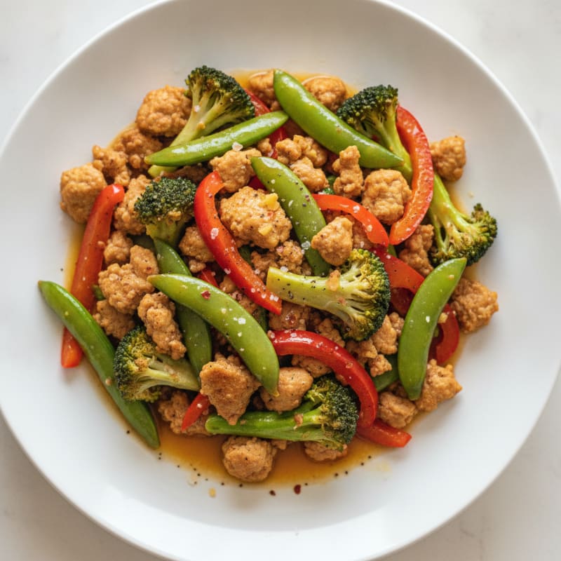 Ground Turkey and Vegetable Stir-Fry