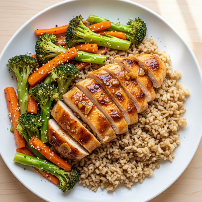 Teriyaki Chicken with Sesame Vegetables
