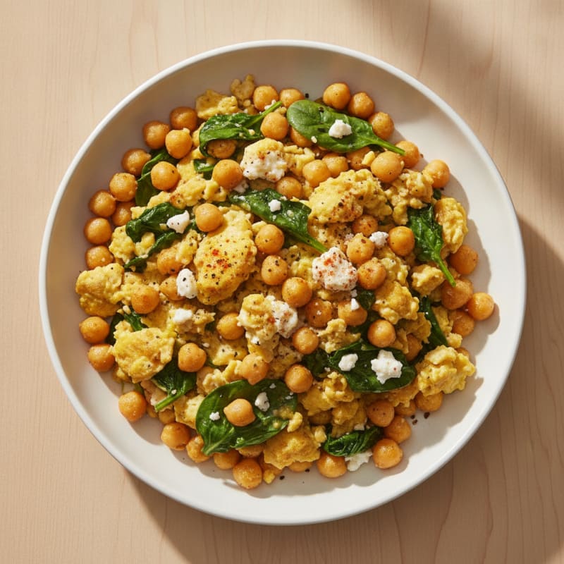 Savory Egg and Chickpea Scramble