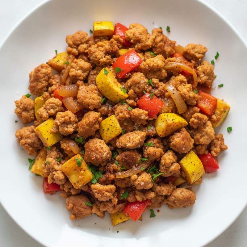 Savory Ground Turkey Skillet