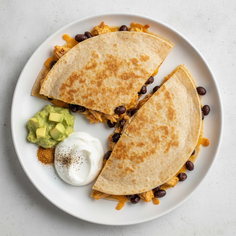Chicken and Black Bean Quesadillas
