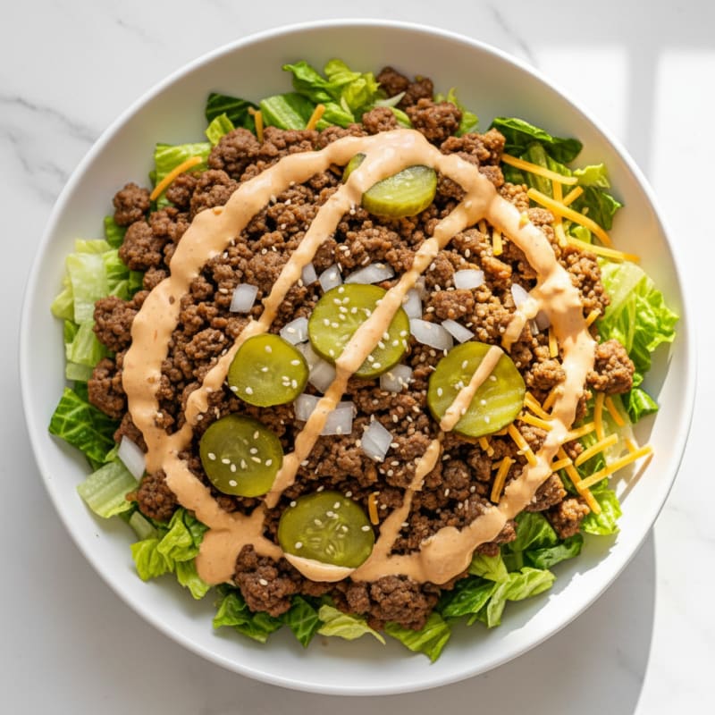 Protein-Packed Big Mac Bowl
