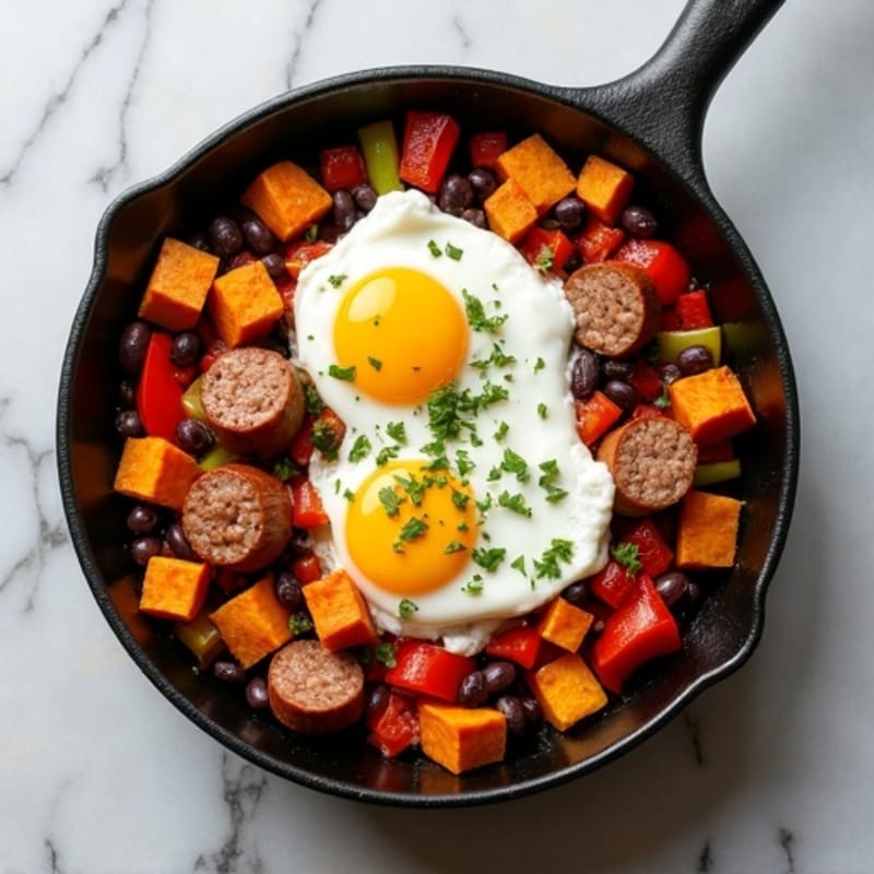Protein-Packed Sweet Potato Hash Breakfast Skillet