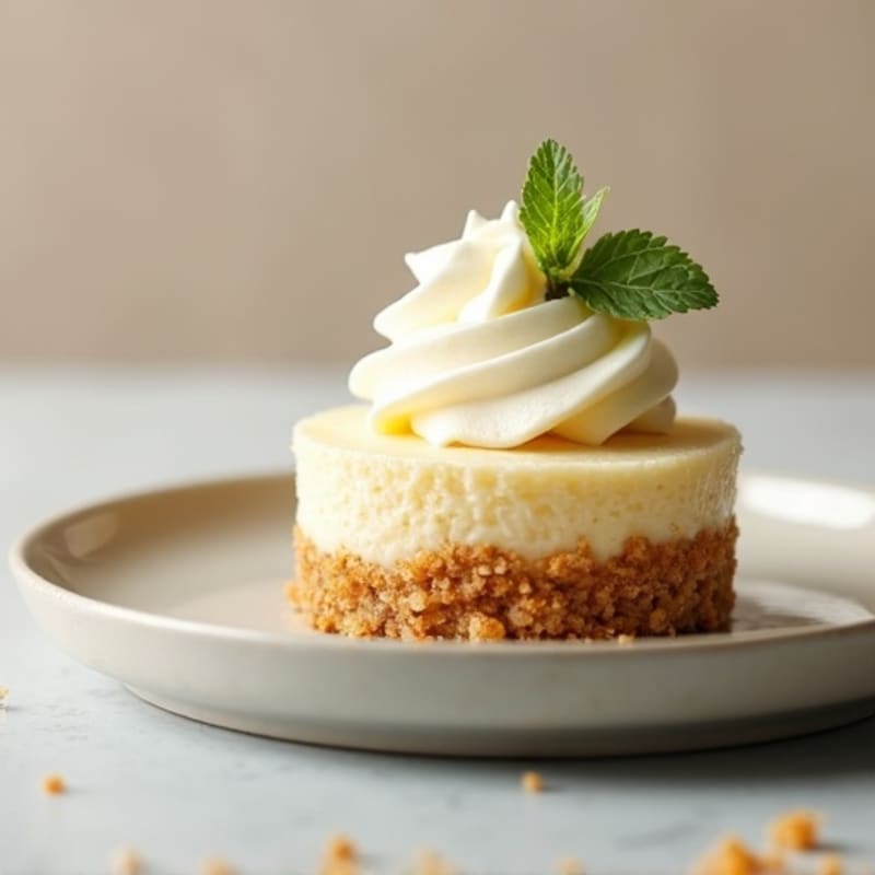 Creamy Single Serving No-Bake Cheesecake
