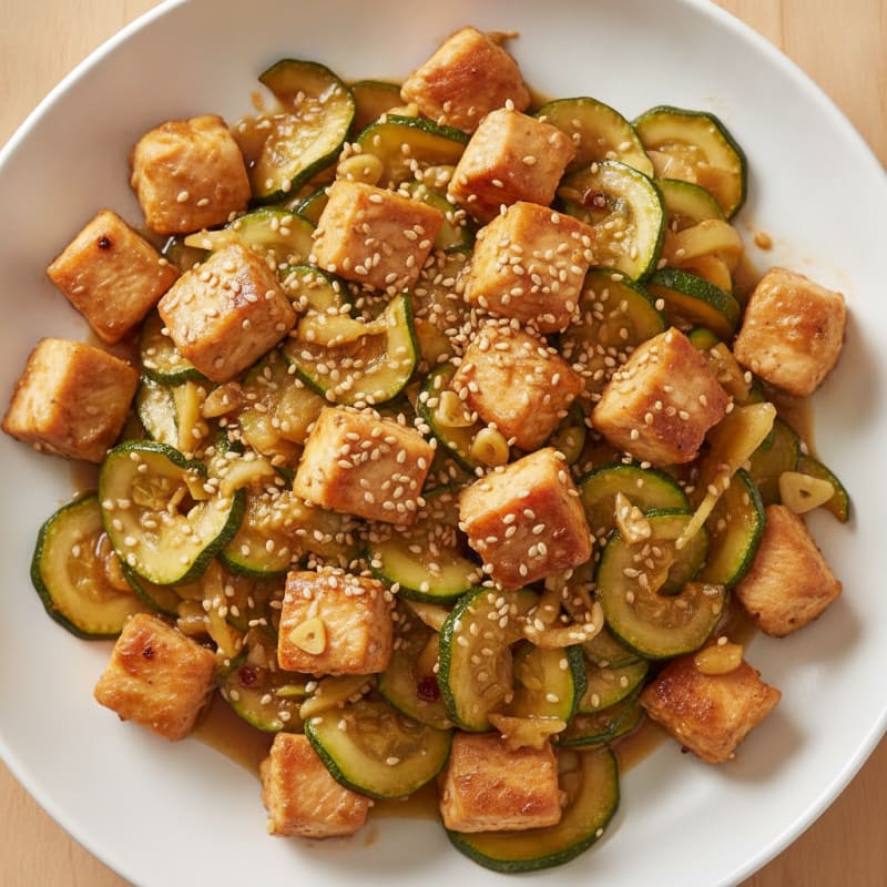 Chicken and Zucchini Stir-Fry