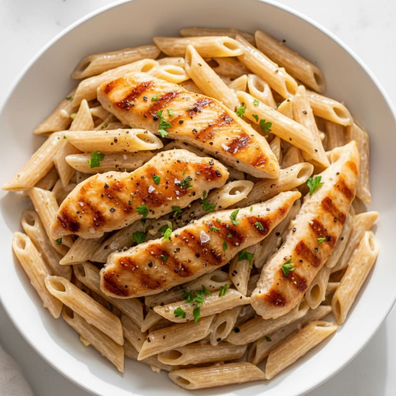 Garlic Parmesan Cream Sauce Pasta