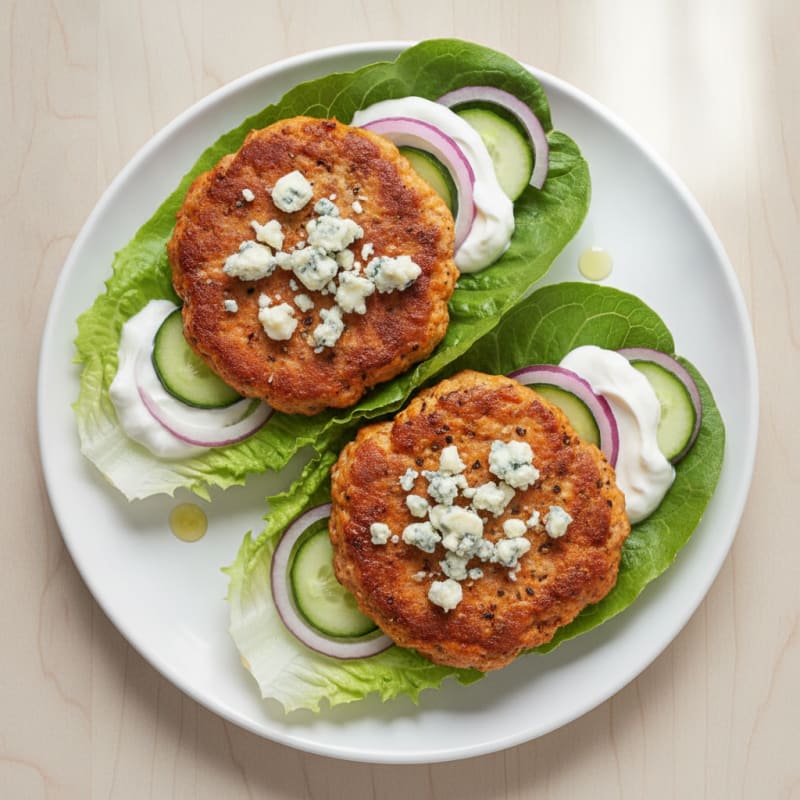 Buffalo Blue Cheese Burgers