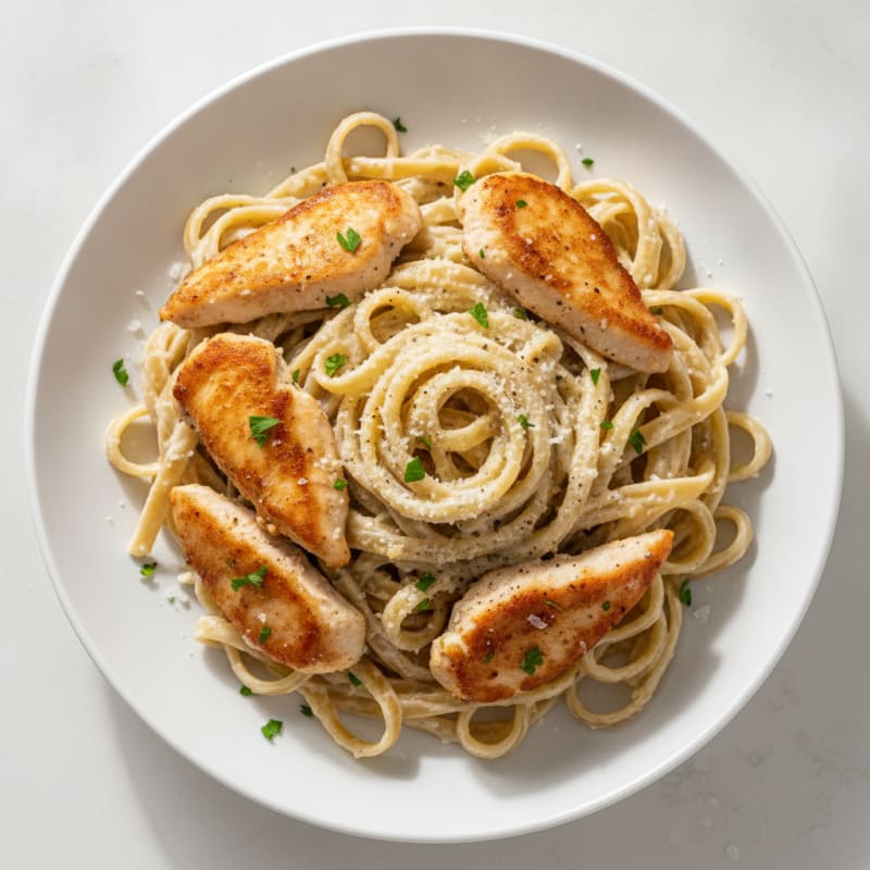 Chicken Alfredo Fettuccine Pasta