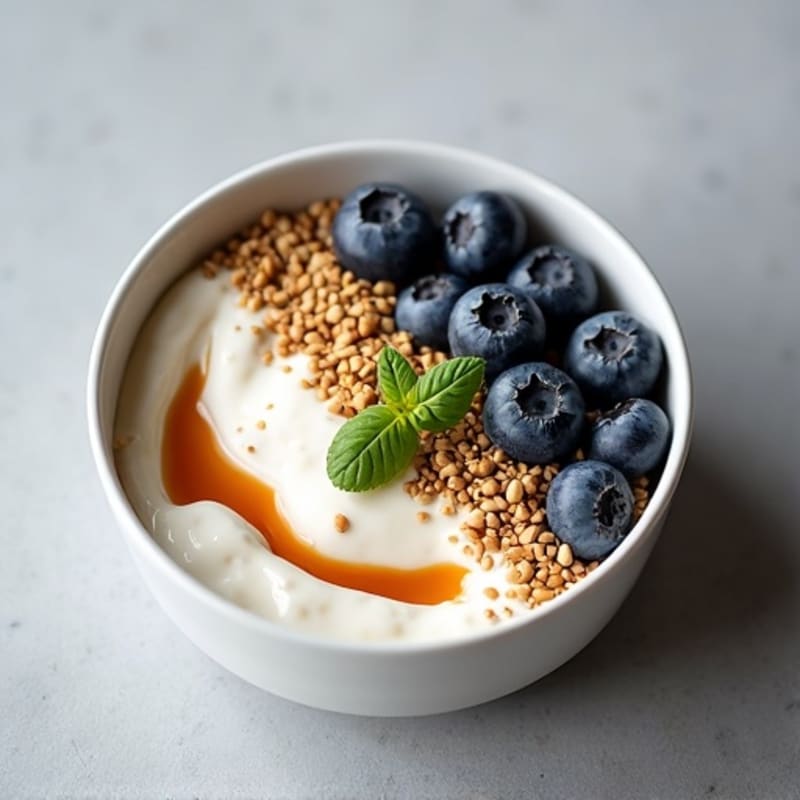 Creamy Greek Yogurt Bowl with Hemp Seeds and Almond Butter