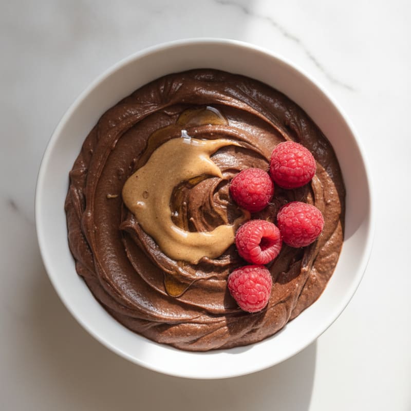 Silky Chocolate Protein Pudding with Greek Yogurt
