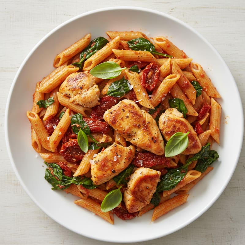 Sun-Dried Tomato Pesto Chicken Pasta