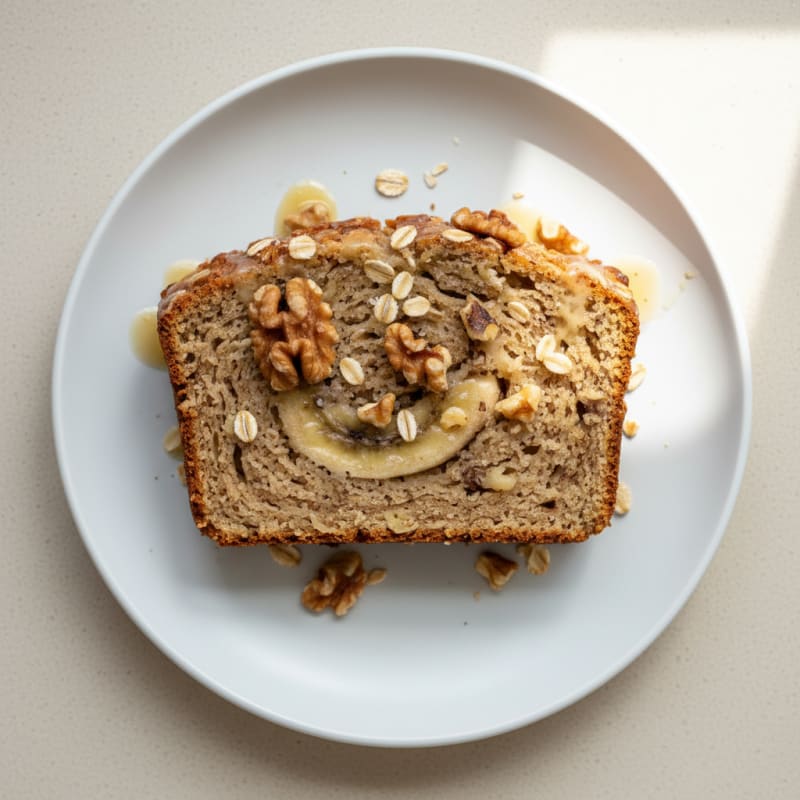 Banana Oat Bread with Walnuts