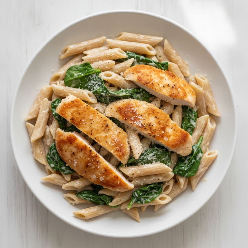 Garlic Parmesan Chicken Alfredo Pasta