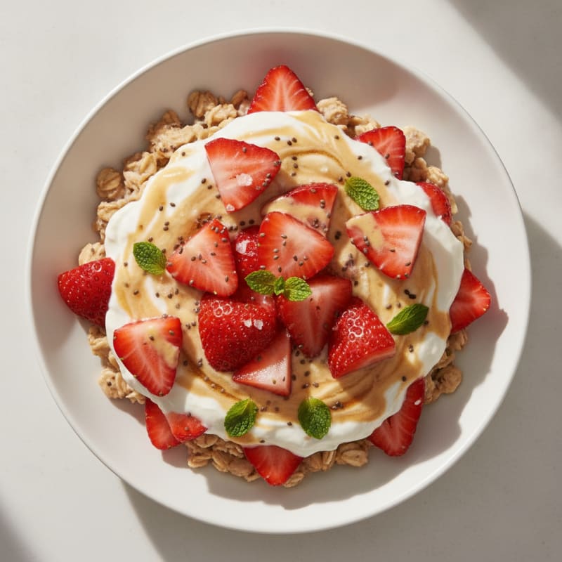 Strawberry Shortcake Overnight Oats