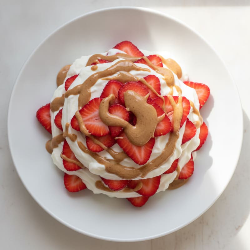 Greek Yogurt Protein Parfait with Berries and Almond Butter