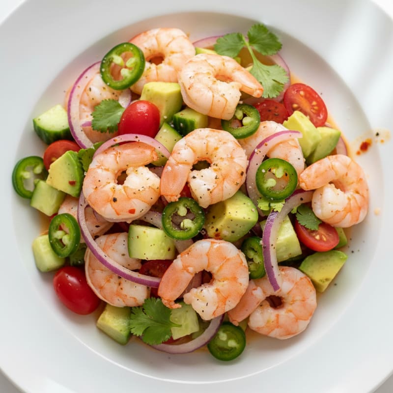 Zesty Chili-Lime Shrimp Ceviche with Avocado