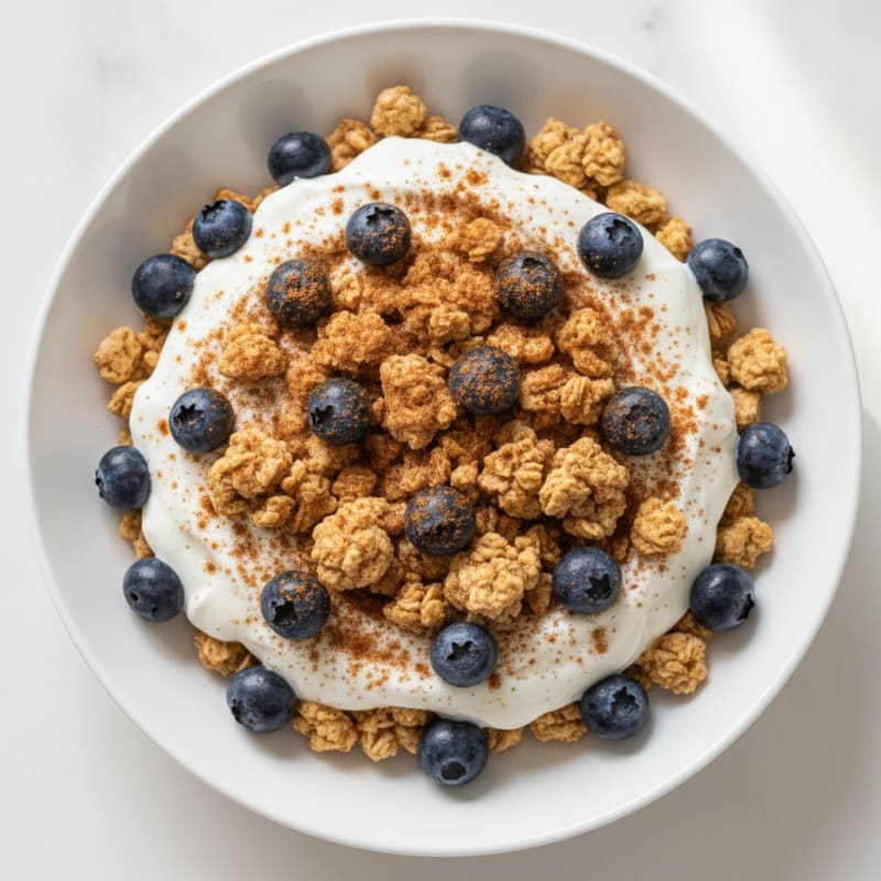 Greek Yogurt Parfait with Protein Granola and Berries
