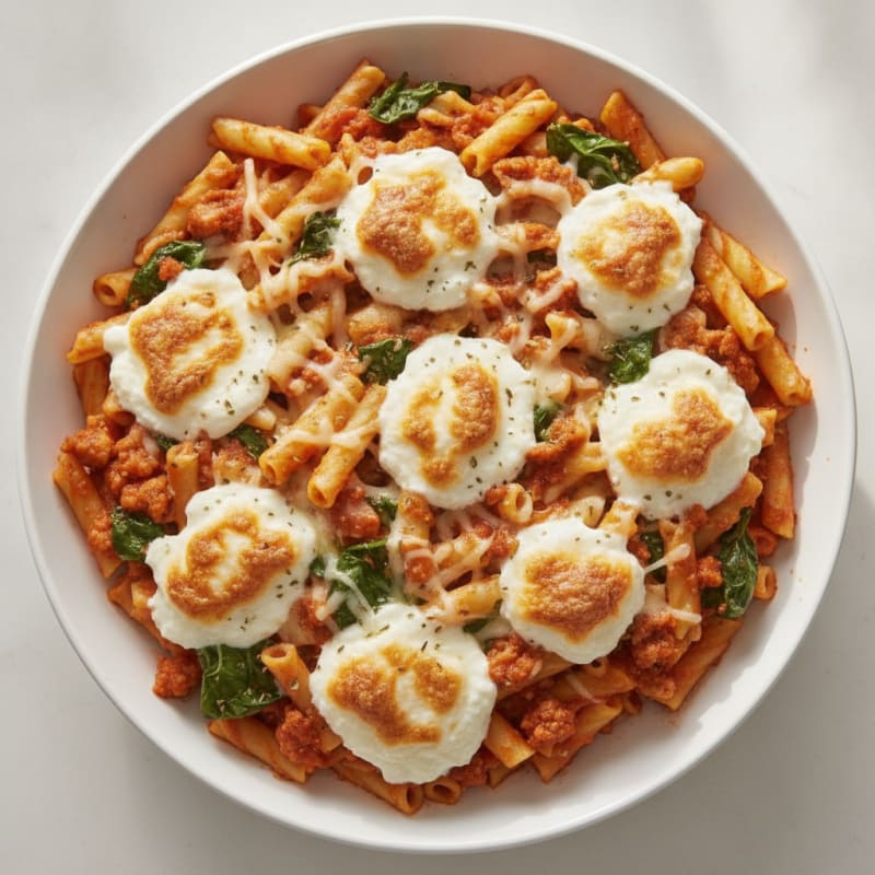 Classic Baked Ziti with Ricotta