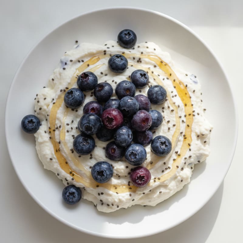 Protein Yogurt Mousse with Chia Seeds