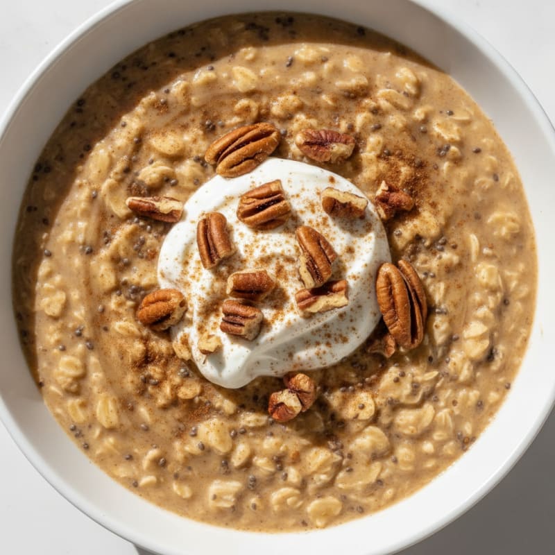 Pecan Milk Chia Seed Oatmeal
