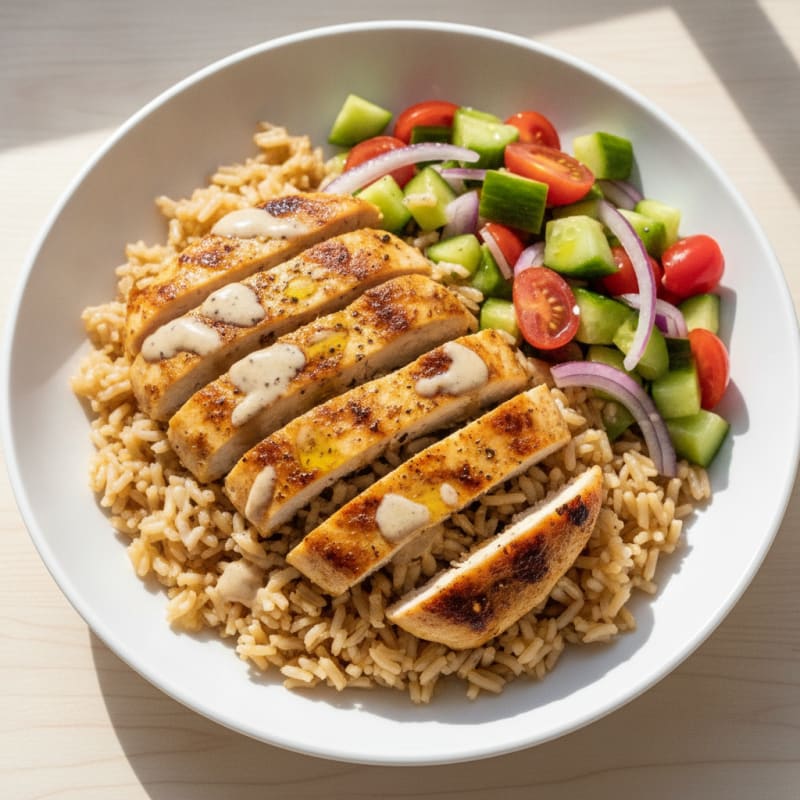 Chicken Shawarma Rice Bowl