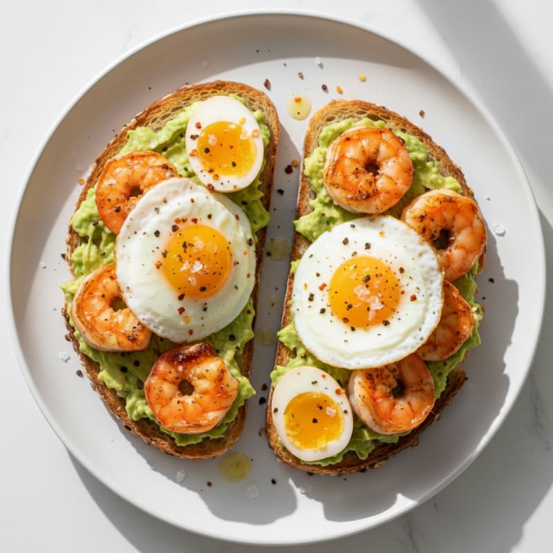 Avocado and Quail Egg Toast