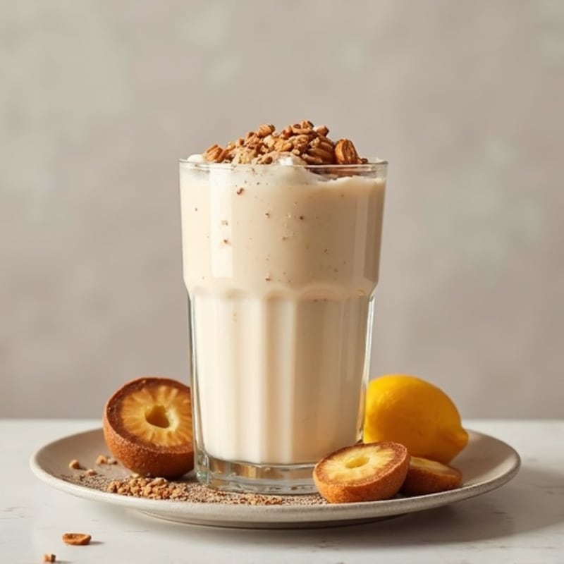 Silky Tofu Protein Smoothie with Almond Butter and Chia