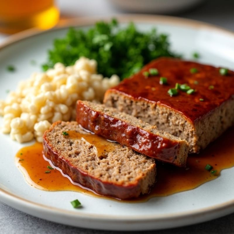 Lean Meatloaf with Savory Gravy