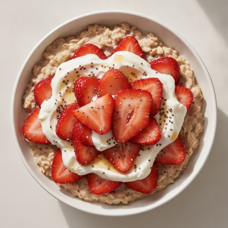 Strawberry Shortcake Overnight Oats
