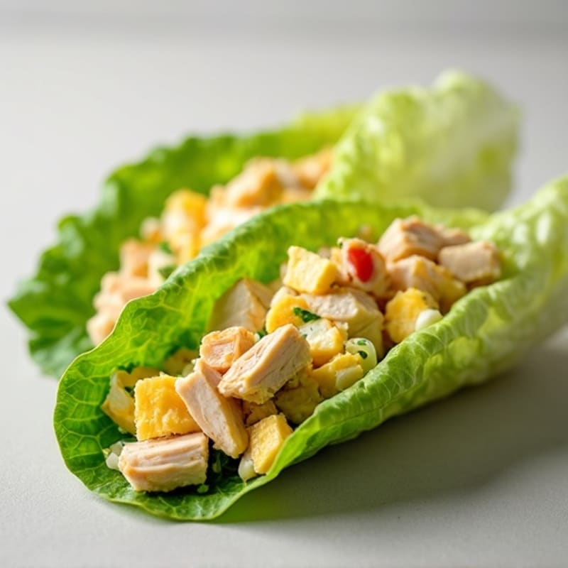 Creamy Egg Salad Lettuce Wraps