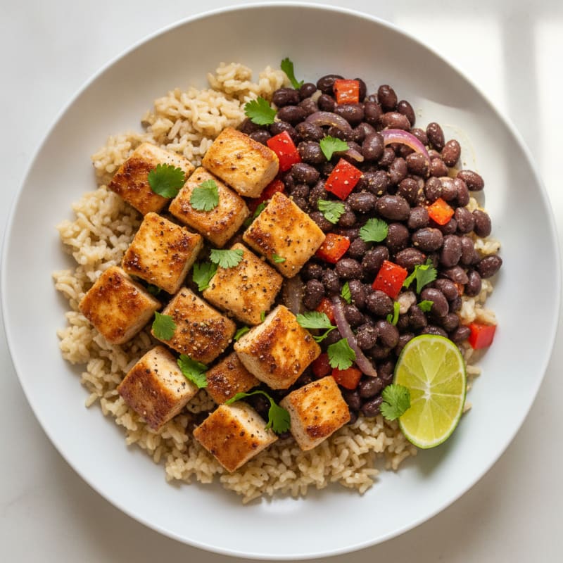 Zesty Chicken and Black Bean Power Bowl