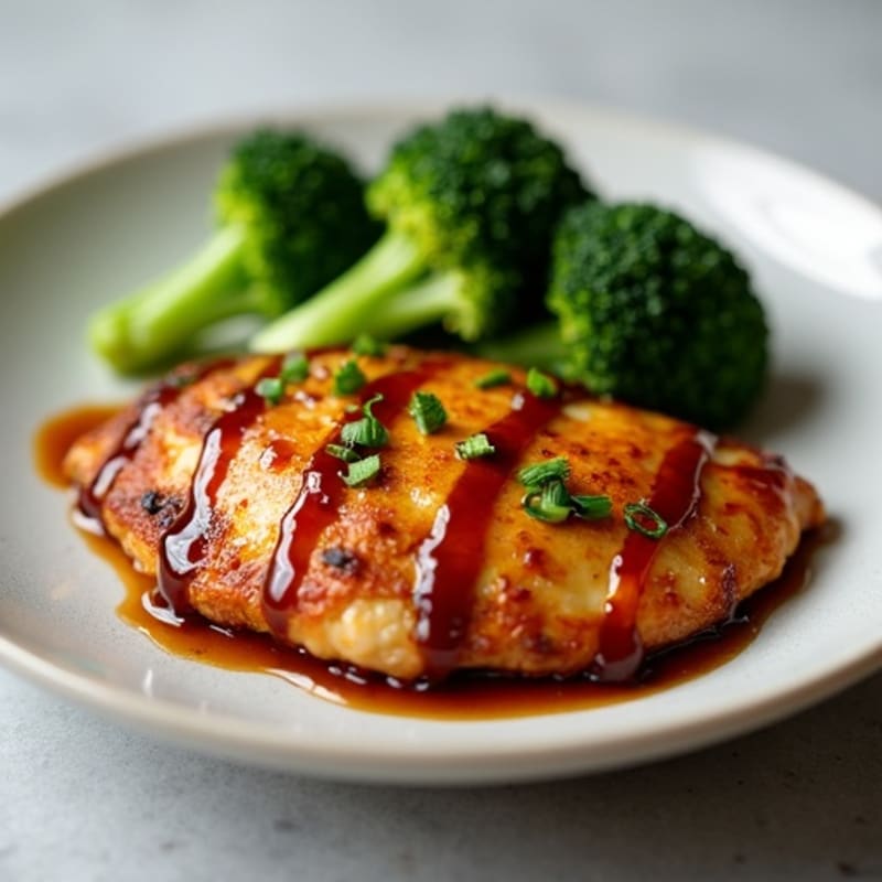 Baked Chicken with Sticky Teriyaki Glaze