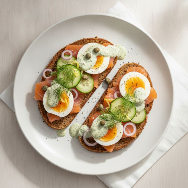 Dutch Smoked Salmon Sandwich