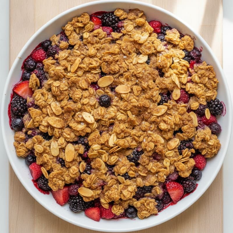 Baked Oatmeal Crisp with Berries