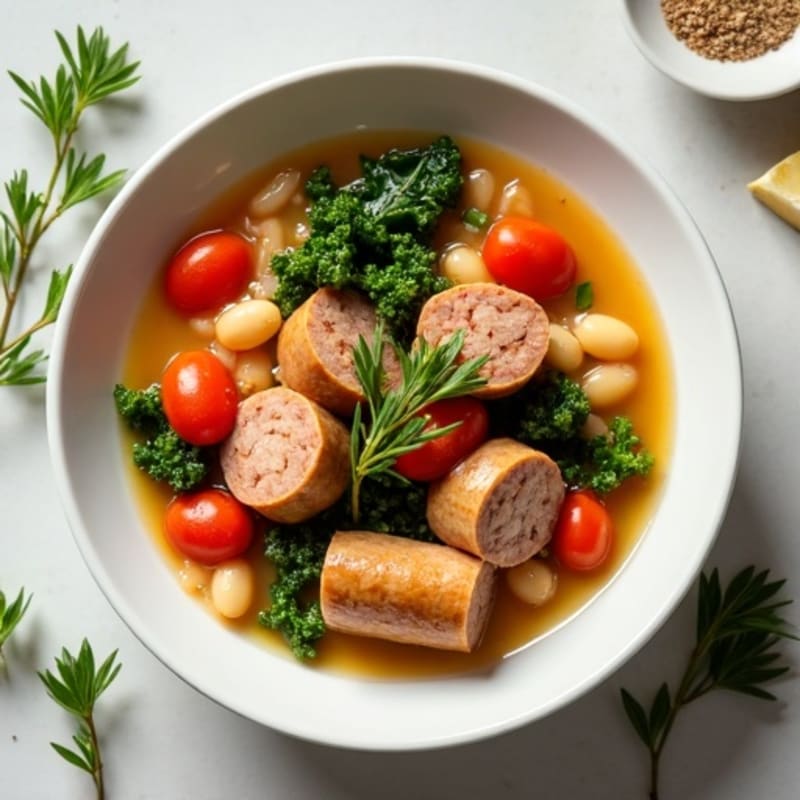 Hearty White Bean and Chicken Sausage Stew