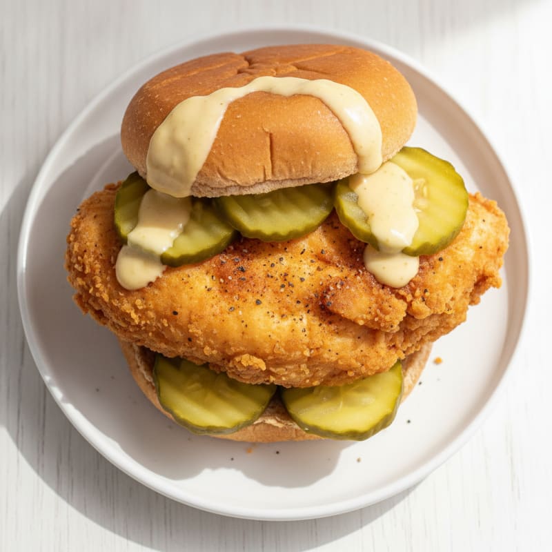 Buttermilk Fried Chicken Sandwich with Pickles
