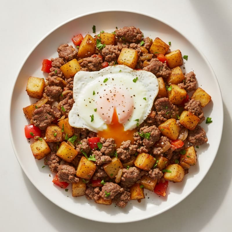 Golden Beef and Potato Hash