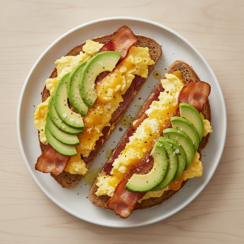 Cheddar Egg and Chicken Bacon Sandwich